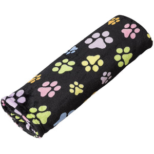 Ethical Pet Spot Couverture pour chien Snuggler Rainbow Paw Print, Noir