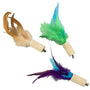 Ethical Pet Spot Cat-Bernet Cork with Feathers Cat Toy, Color Varies, 5-in