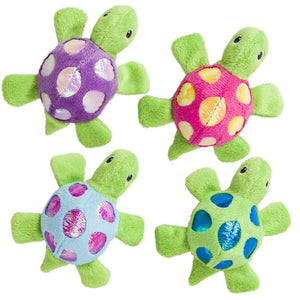 Ethical Pet Spot Shimmer Glimmer Tortue avec jouet pour chat en herbe à chat, couleur variable