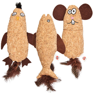 Ethical Pet Spot Jouet Hug'N Kick Corkies avec herbe à chat, couleur variable