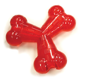 Ethical Pet Spot Play Strong Rubber Trident Shaped Dog Toy, 6-in