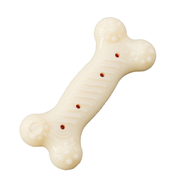 Ethical Pet Spot Red Alert Nylon Bone Dog Toy, 5-in