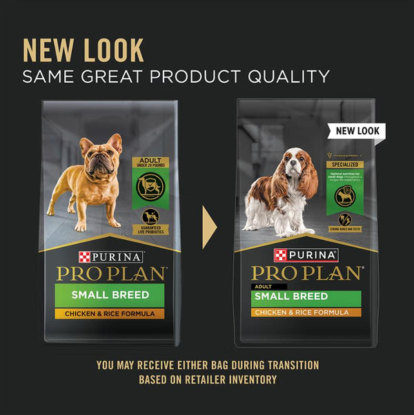 Purina Pro Plan Chicken & Rice Small Breed Adult Dry Dog Food