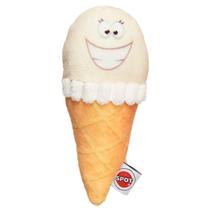 Ethical Pet Spot Fun Food Ice Cream Cone Dog Toy, 6-in