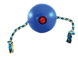 Ethical Pet Spot Tuggo Ball with Rope Dog Toy, Blue