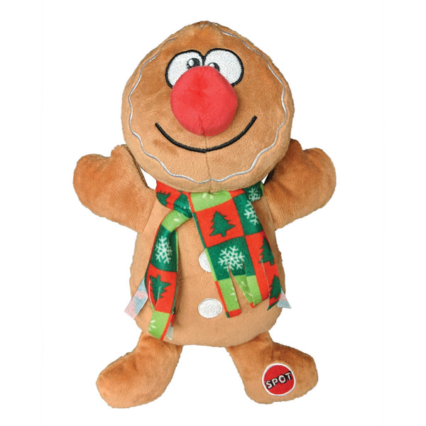 Ethical Pet Spot Holiday Trio Plush Dog Toy, Character Varies, 9-in