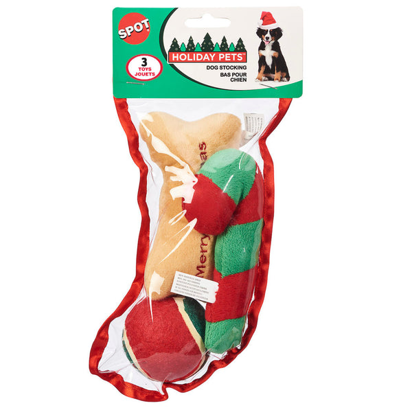 Ethical Pet Spot Holiday Dog Stocking Dog Toy