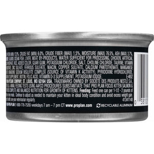 Purina Pro Plan Salmon & Ocean Fish Entree Kitten Wet Cat Food Can