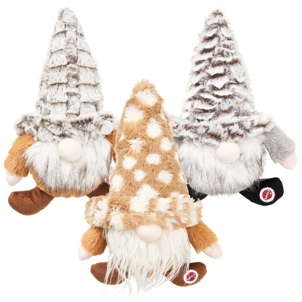 Ethical Pet Spot Woodsy Gnomes Dog Toy, Color Varies, 12-in