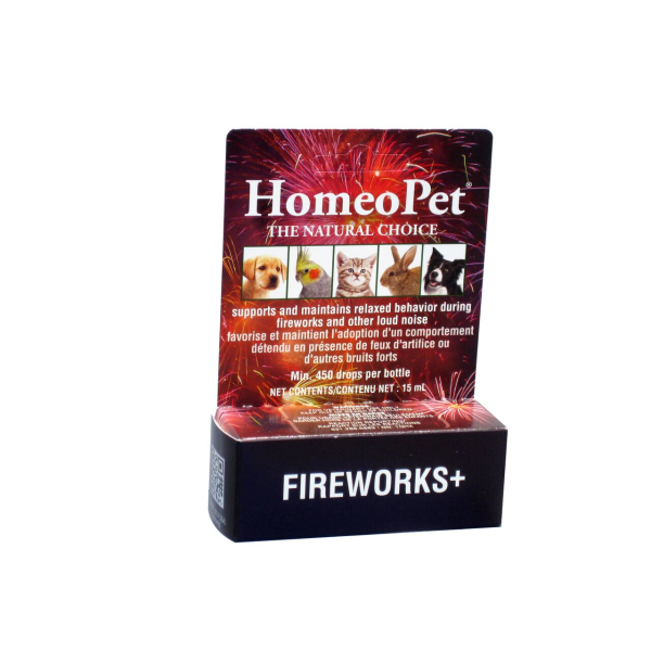 HomeoPet Multi Species Fireworks+ Anxiety Pet Supplement, 15-mL
