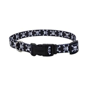 Styles Collier réglable pour chien, Crânes noirs