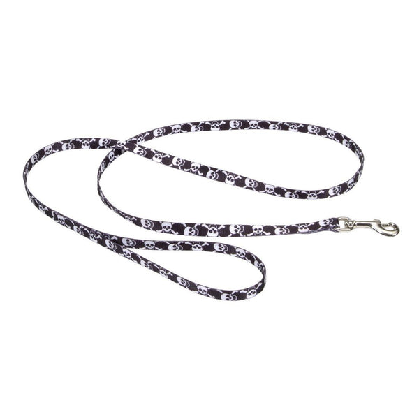 Styles Dog Leash, Black Skulls