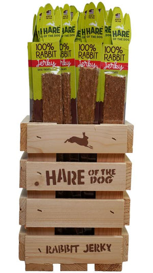 Hare of the Dog Friandises 100% lapin en jerky pour chiens, 10 po