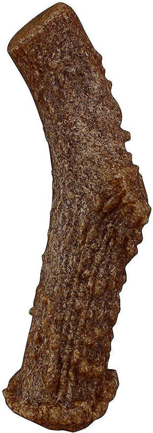 Pet Qwerks Wood Antler Smoked Cheese Dog Toy