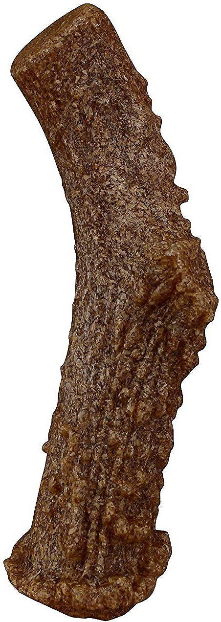 Pet Qwerks Wood Antler Smoked Cheese Dog Toy