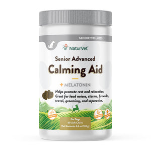 NaturVet Senior Wellness Calming Aid Soft Chew for Dogs
