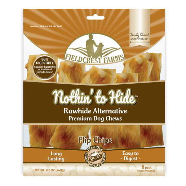 Fieldcrest Farms Nothin' to Hide Flip Chips Peanut Butter Dog Treats