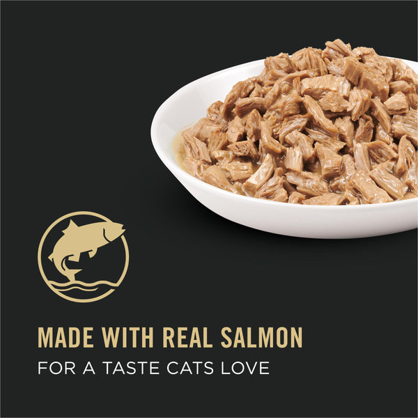 Purina Pro Plan Adulte Saumon Entrée en Sauce Nourriture humide pour chats en boîte