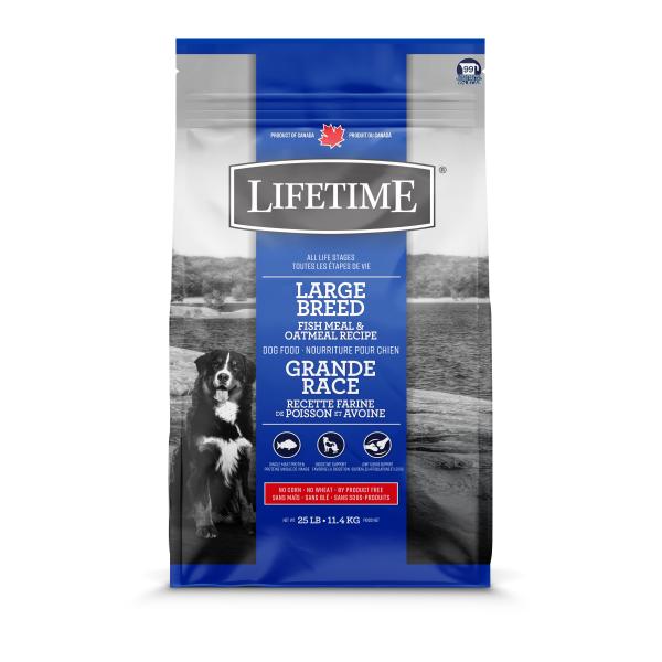 Lifetime Fish Meal & Oatmeal Large Breed Dry Dog Food