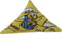 Yeowww! Purrr!-Muda Triangle Catnip Cat Toy, Yellow