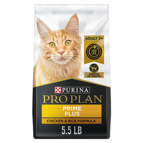 Purina Pro Plan Prime Plus Chicken & Rice Adult 7+ Dry Cat Food