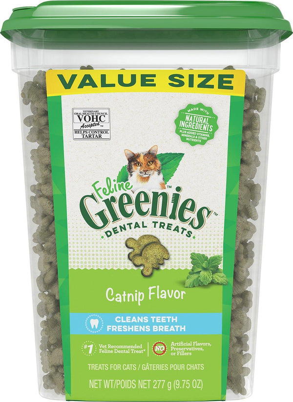 Feline Greenies Dental Treats Catnip Flavor Cat Treats