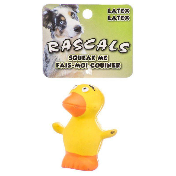Rascals Latex Duck Dog Toy, 2.5-in