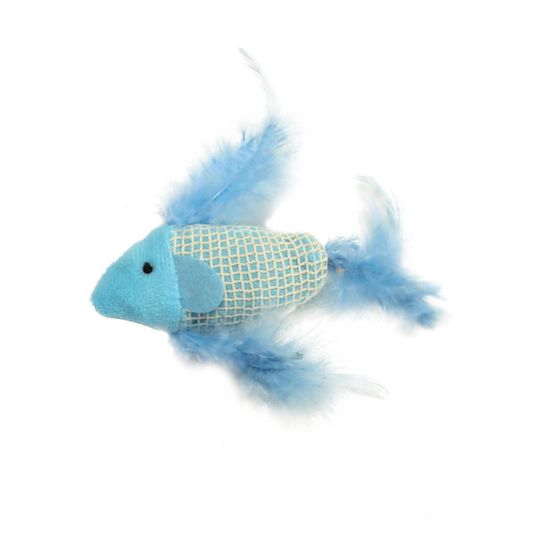 Turbo Feather Fish Cat Toy
