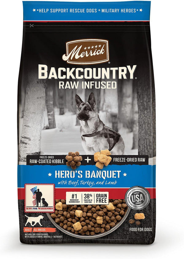 Merrick Backcountry Raw Infused Hero's Banquet Freeze-Dried Dry Dog Food