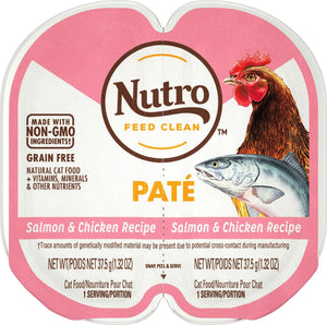 Nutro Perfect Portions Salmon & Chicken Paté Grain-Free Wet Cat Food
