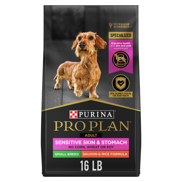 Purina Pro Plan Sensitive Skin & Stomach Salmon & Rice Small Breed Adult Dry Dog Food