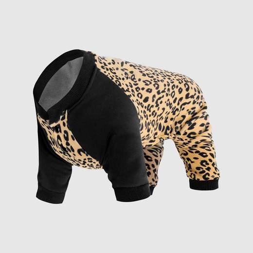 Canada Pooch Frosty Fleece Dog Sweatsuit, Leopard