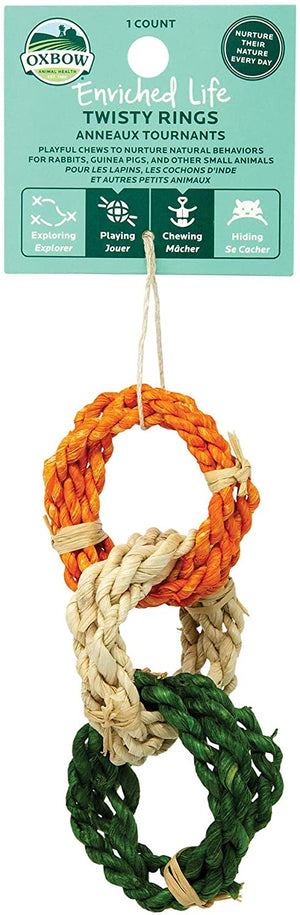 Jouet pour petits animaux Oxbow Twisty Rings