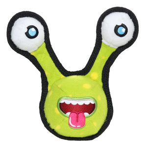 Tuffy 2 Eye Alien Ball Dog Toy, Green