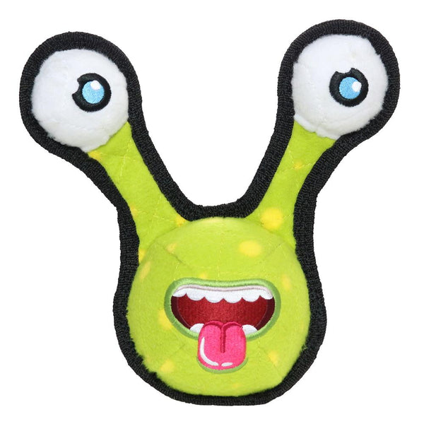 Tuffy 2 Eye Alien Ball Dog Toy, Green