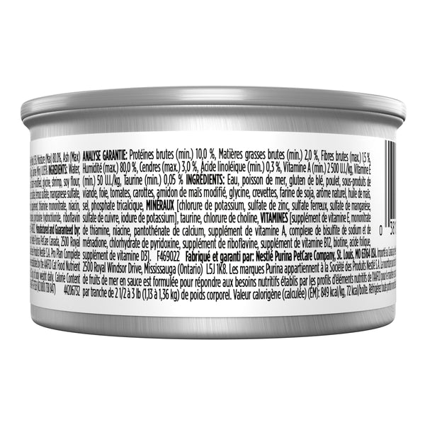 Purina Pro Plan Savor Ragoût de fruits de mer pour adultes entrée en sauce Nourriture en conserve pour chats
