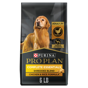 Purina Pro Plan Savor Adulte 7+ Mélange Effiloché Poulet & Riz Formule Croquettes pour chien