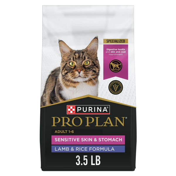 Purina Pro Plan Focus Adulte Peau et Estomac Sensibles Formule Agneau et Riz Croquettes pour chats