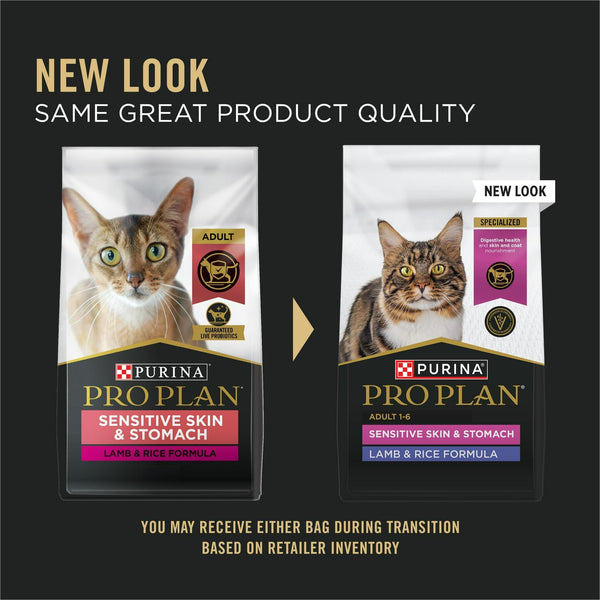 Purina Pro Plan Focus Adulte Peau et Estomac Sensibles Formule Agneau et Riz Croquettes pour chats