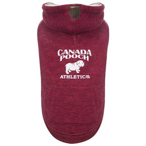 Canada Pooch Cozy Caribou Dog Hoodie, Maroon