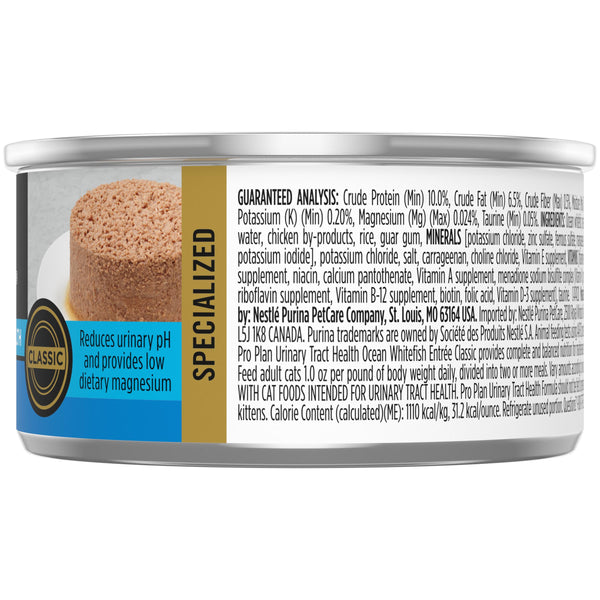 Purina Pro Plan Focus Adulte Formule classique santé urinaire Entrée de poisson blanc océan Conserves pour chats