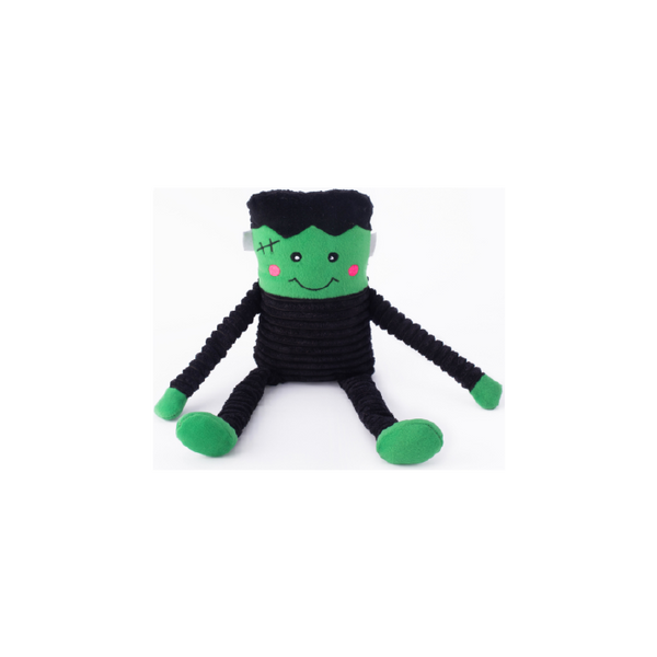 ZippyPaws Halloween Crinkle Frankensteins Monster Dog Toy
