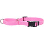 Collier Martingale réglable antidérapant avec boucle pour chien, Rose vif