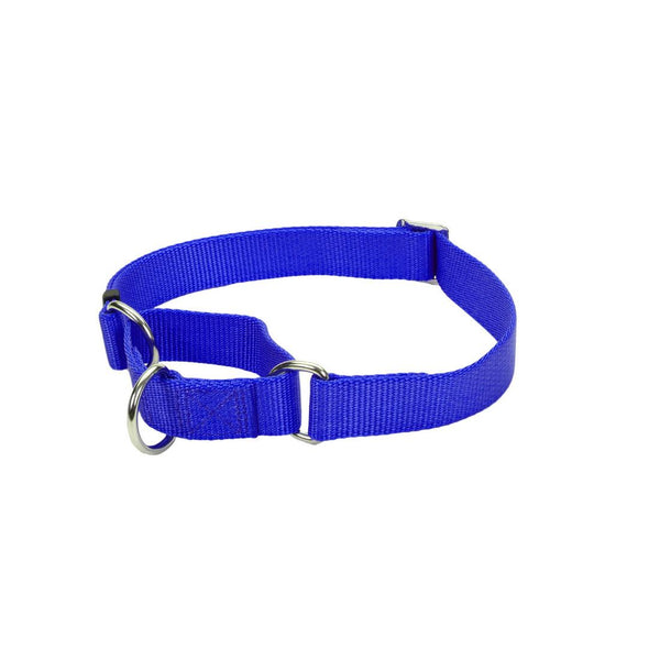 No! Slip Martingale Adjustable Dog Collar, Blue