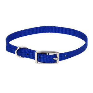Coastal Single-Ply Dog Collar, Blue