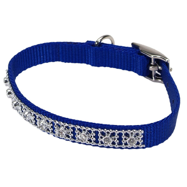Coastal Collier pour chien avec bijoux, Bleu