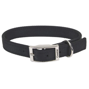 Coastal Double-Ply Nylon Dog Collar, Black