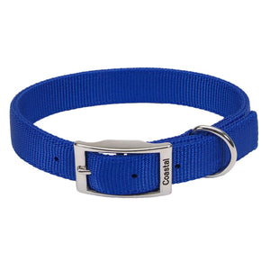 Coastal Collier double épaisseur en nylon pour chien, Bleu