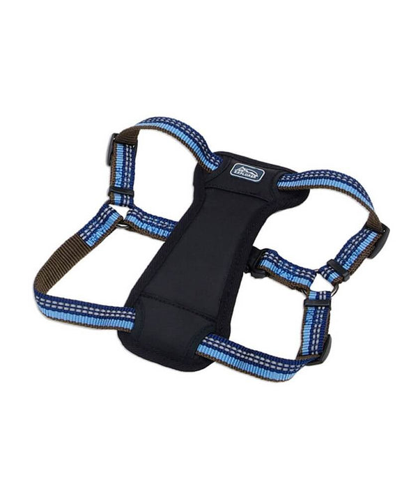 Harnais pour chien rembourré et réfléchissant K9 Explorer, saphir
