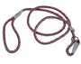 K9 Explorer Reflective Braided Rope Slip Dog Leash, Rosebud